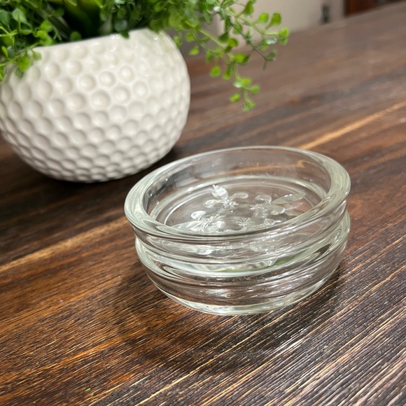 Vintage Princess House Fleur-De-Lis clear glass coaster 2 piece set SOLD - Picture 10 of 10